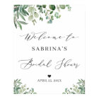 Greenery Eucalyptus Leaves Bridal Shower Sign