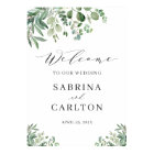 Greenery Eucalyptus Leaves Wedding Welcome Sign