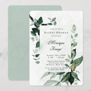 Greenery Eucalyptus Rustic Bridal Shower Invitatio Invitation