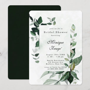 Greenery Eucalyptus Rustic Bridal Shower Invitation