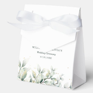 Greenery Eucalyptus Wedding Elegant Floral Wedding Favor Box
