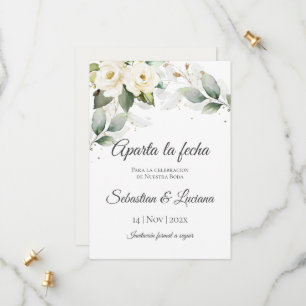 Greenery Eucalyptus Wedding Save the Date