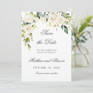 Greenery Eucalyptus Wedding Save the Date
