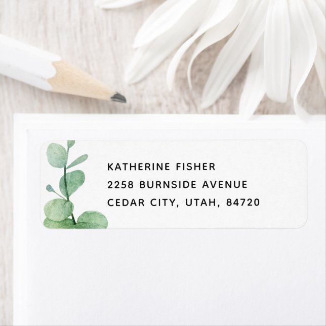Greenery Eucalyptus Weddings. Watercolor Botanical (Insitu)