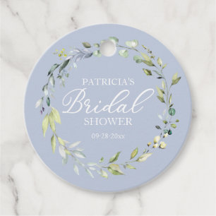 Greenery Eucalyptus Wreath Bridal Shower Favour Ta Tags