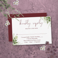 Greenery Floral Elegant Rosewood Pink Wedding