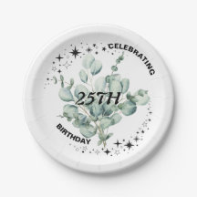 Greenery Floral Sky Star Birthday Celebration