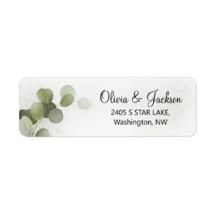 Greenery Foliage Eucalyptus Return Address Label