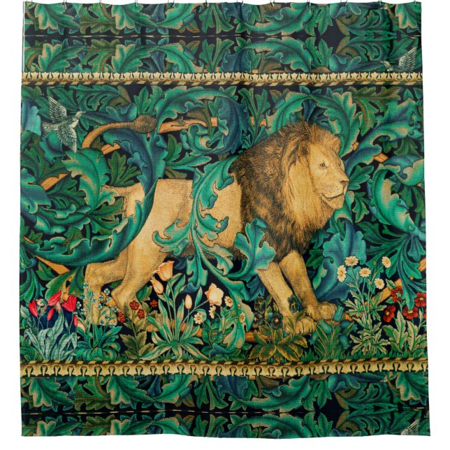 GREENERY,FOREST ANIMALS  LION Floral  (Front)