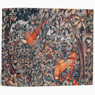 GREENERY,FOREST ANIMALS Pheasant Red Fox,Floral Binder