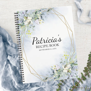 Greenery Geometric Bridal Shower Recipe Book