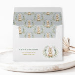 Greenery Gold Bunny Rabbit Baby Shower Birthday Envelope<br><div class="desc">These adorable bunny themed envelopes are sure to put a smile on anyone's faces! The soft sage green scheme makes this design perfect for a gender neutral baby shower / birthday.</div>