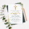 Greenery Gold Cross Glitter First Holy Communion