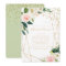 Greenery & Gold Geometric Elegant Rehearsal Dinner