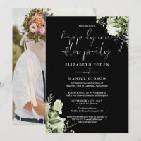 Greenery Happily Ever After Eloped Wedding Photo