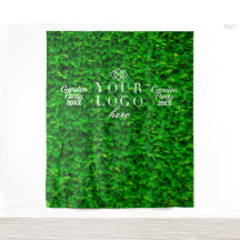 Greenery Hedge Wall White Lights Photo Backdrop