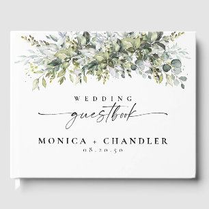 Greenery Herbal Wedding Guest Book
