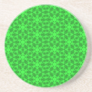Greenery Kaleidoscope Coaster