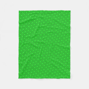 Greenery Kaleidoscope Fleece Blanket