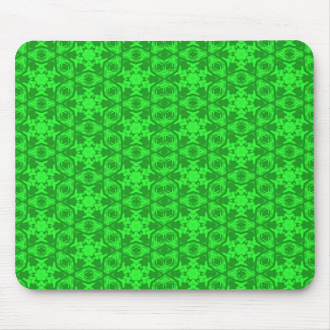 Greenery Kaleidoscope Mouse Pad (Front)