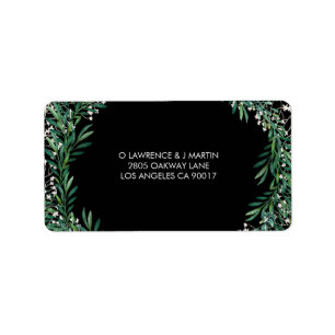 Greenery Leaves & Florets Black Label