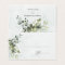 Greenery Minimalist Boho Wedding Folded Place Card