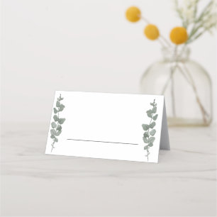  Greenery Modern Wedding  Place Card