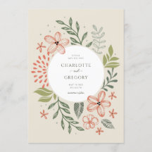 Greenery Modern Wedding Save The Date