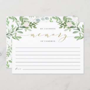 Greenery My Favourite Memory Retirement Party