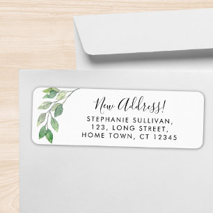 Greenery New Address Return Address