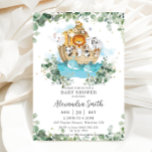 Greenery Noah's Ark Gender Neutral Baby Shower Invitation<br><div class="desc">Personalize this sweet gender neutral Noah's Ark baby shower invitation easily and quickly. Simply click the customize it further button to edit the texts,  change fonts and fonts colours. Featuring cute animals and watercolor eucalyptus greenery . Matching items available in store. (c) Somerset Fine Paperie</div>