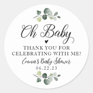 Greenery Oh Baby Stickers