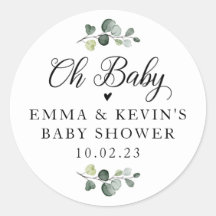 Greenery Oh Baby Stickers