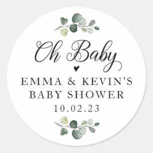 Greenery Oh Baby Stickers