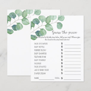 Greenery Party games   Price Guess Game
