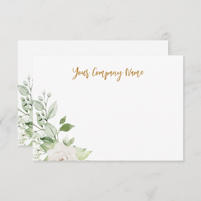 Greenery Personalized Business Card (Front/Back)