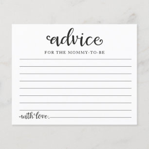 Greenery Pumpkin Fall Bridal Shower Advice Cards