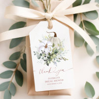 Greenery Pumpkin Fall Bridal Shower Favour Gift Ta