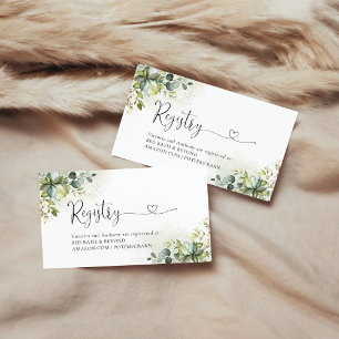 Greenery Registry Enclosure Card