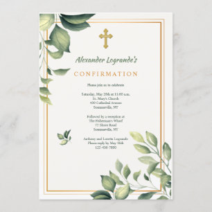 Greenery Religious Invitation