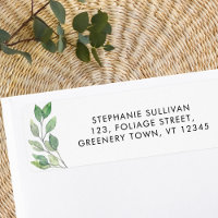 Greenery Return Address Label
