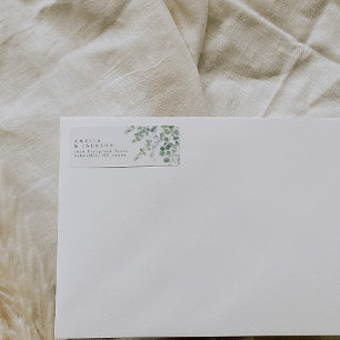 Greenery Return Address Labels