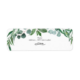 Greenery, Rustic Eucalyptus Adresse de retour
