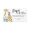  Greenery Safari Jungle Animals Diaper Raffle Card