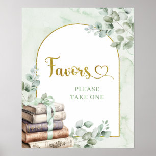 Greenery Sage Storybook Favours Poster