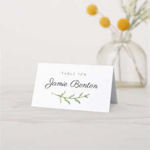 Greenery Sprig Wedding/Event Place Card