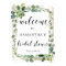 Greenery Succulent bridal Shower Welcome Sign 8x10