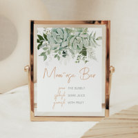 Greenery Succulents Baby Shower Mom Osa Bar