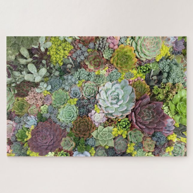 Greenery Succulents Jigsaw Puzzle (Horizontal)