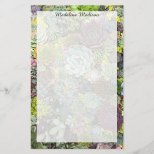 Greenery Succulents Stationery